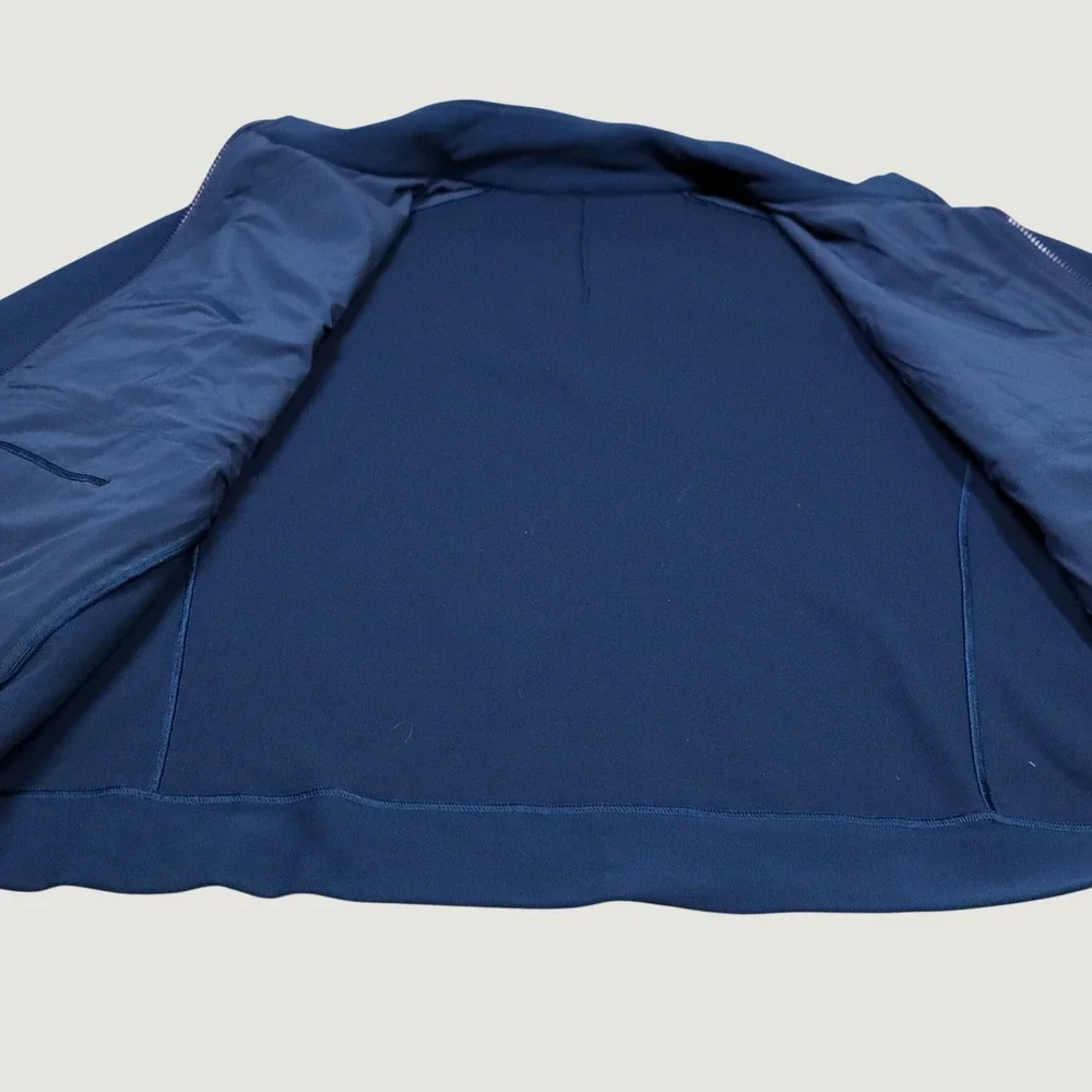 Lululemon Sojourn Jacket Mens XXL Navy Blue Full Zip Warpstreme Athletic Track